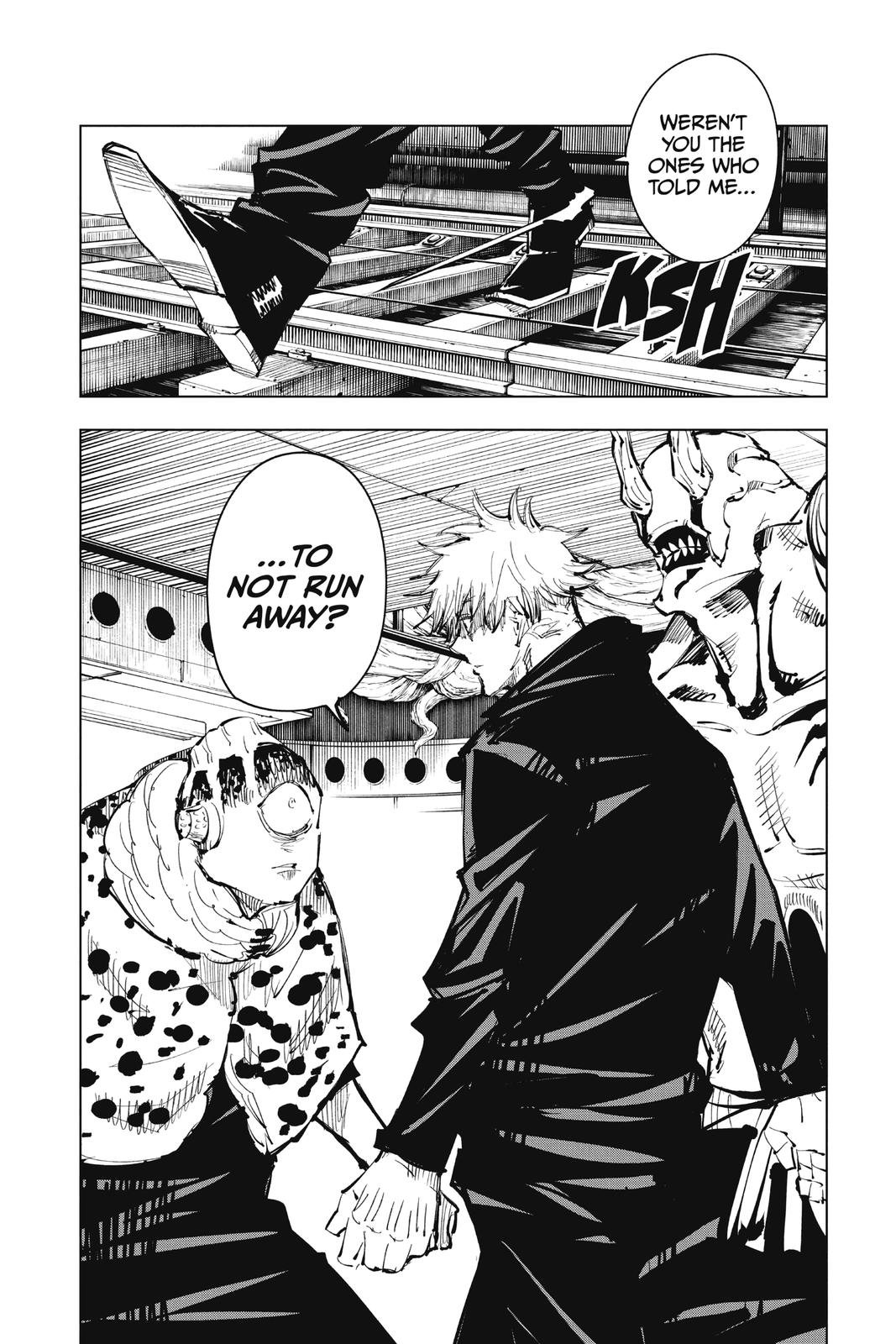 Jujutsu Kaisen Manga Chapter 85 page 4 - The Shibuya Incident, Part 3 scene