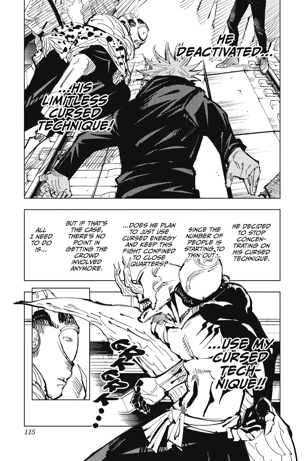 Jujutsu Kaisen Manga Chapter 85 page 9 - The Shibuya Incident, Part 3 scene