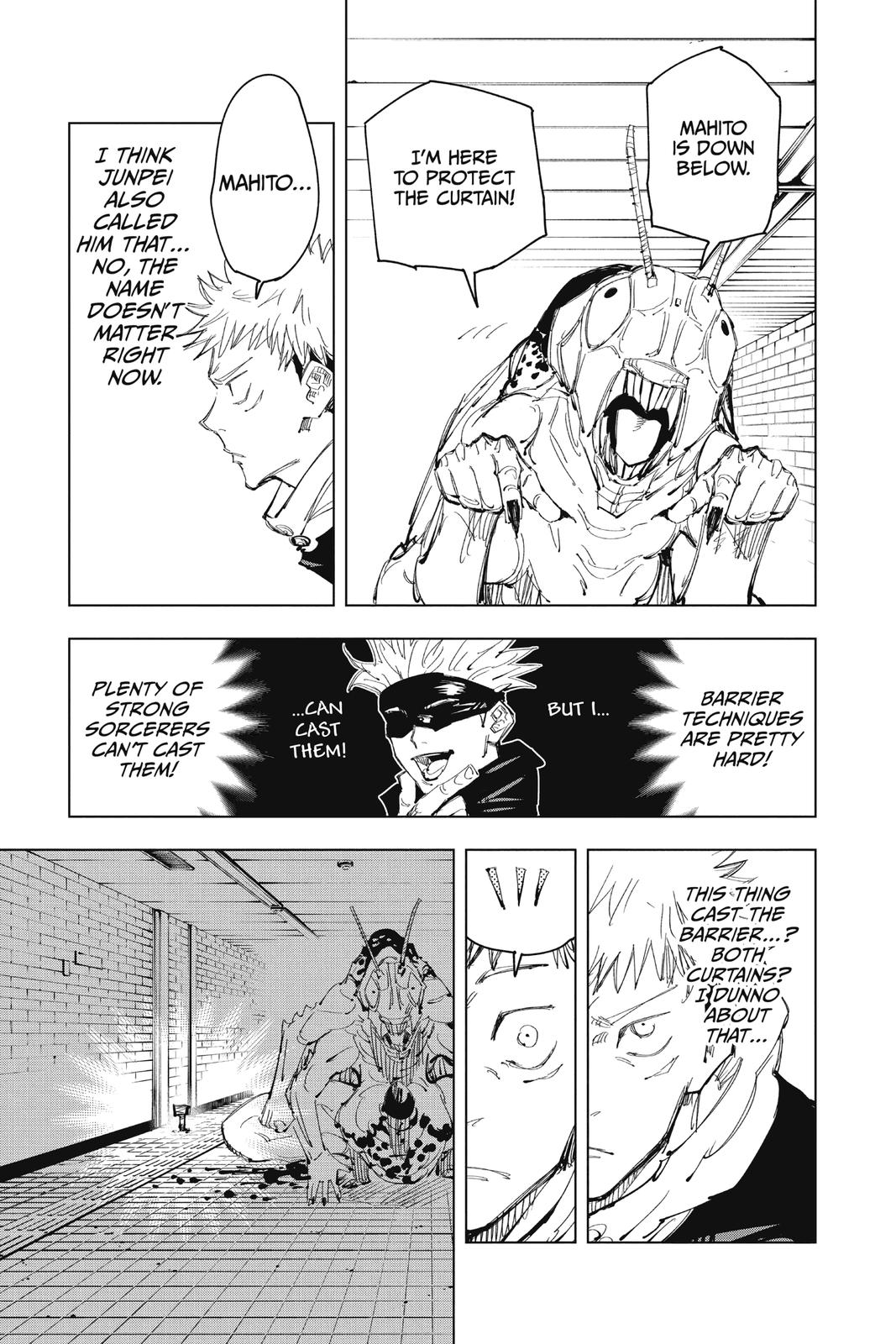 Jujutsu Kaisen Manga Chapter 86 page 13 - The Shibuya Incident, Part 4 scene