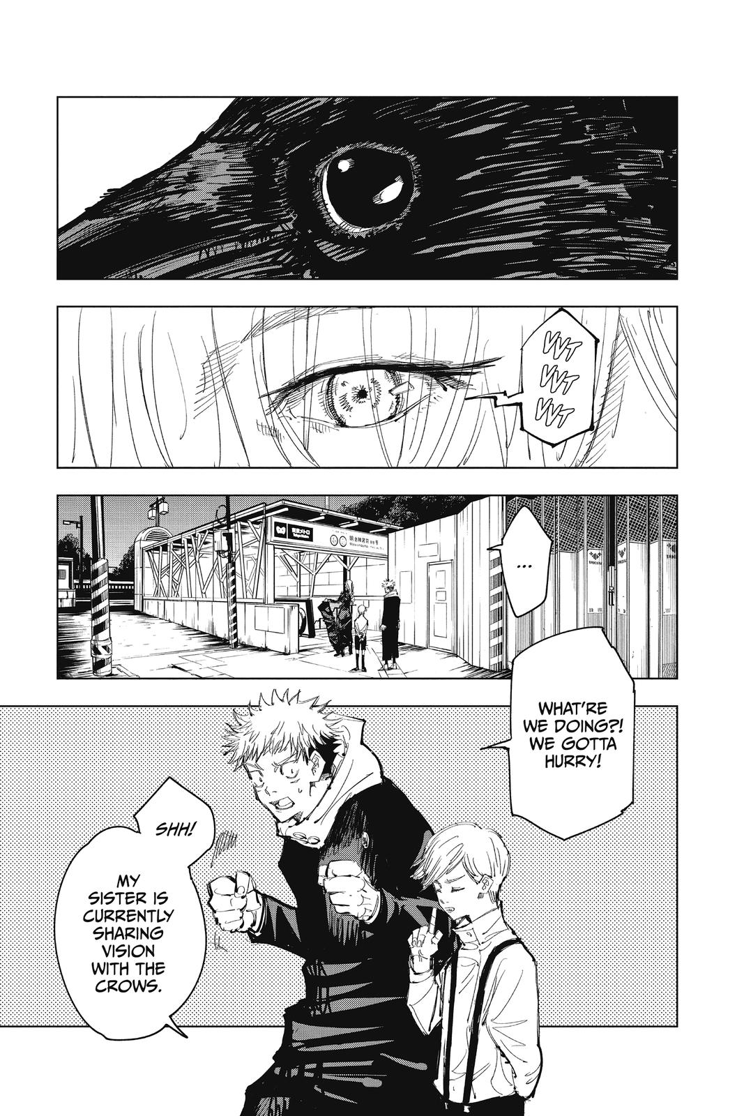 Jujutsu Kaisen Manga Chapter 86 page 3 - The Shibuya Incident, Part 4 scene