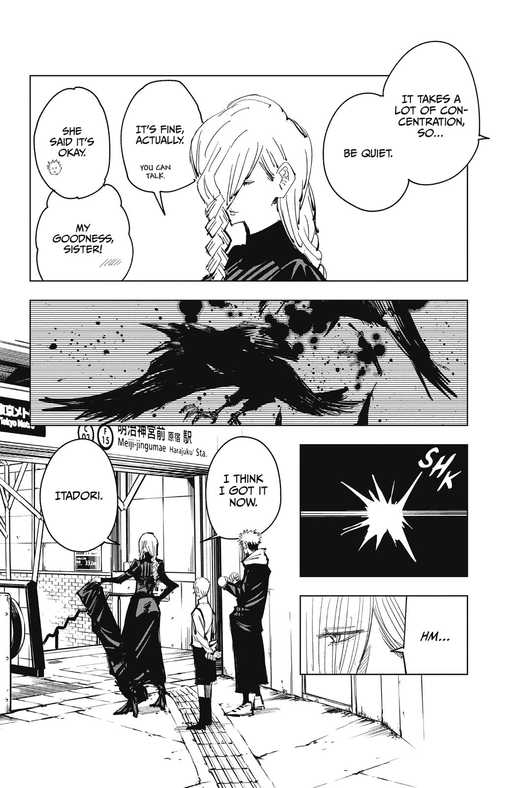 Jujutsu Kaisen Manga Chapter 86 page 4 - The Shibuya Incident, Part 4 scene