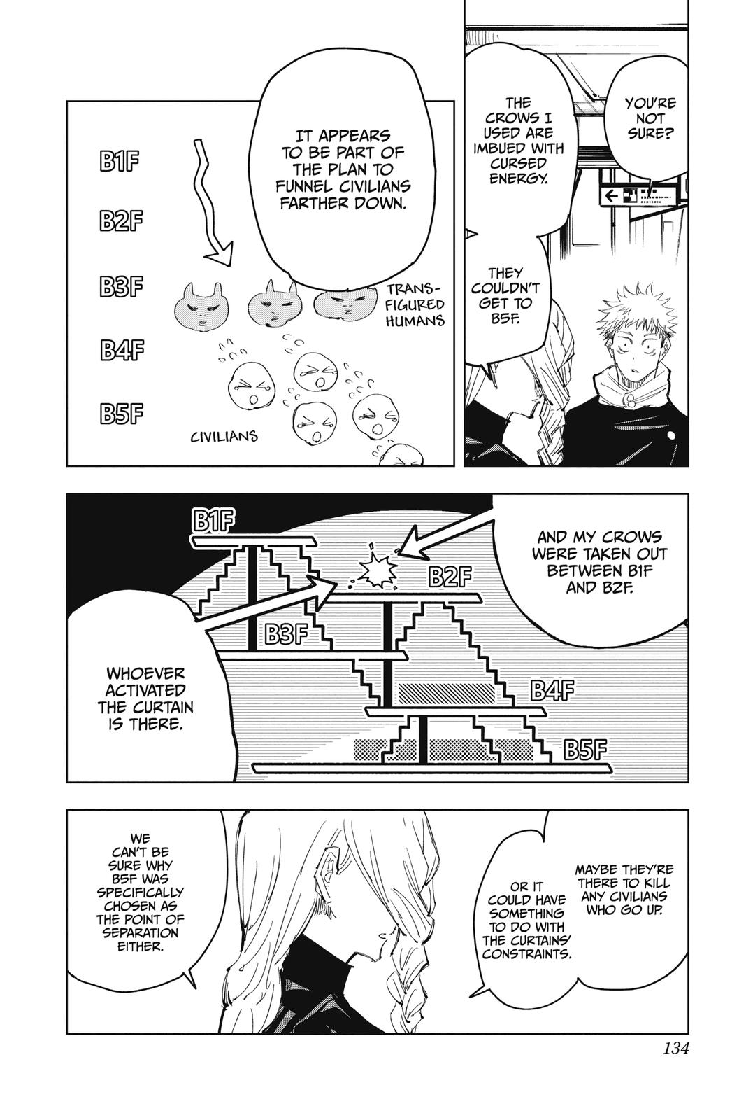 Jujutsu Kaisen Manga Chapter 86 page 6 - The Shibuya Incident, Part 4 scene