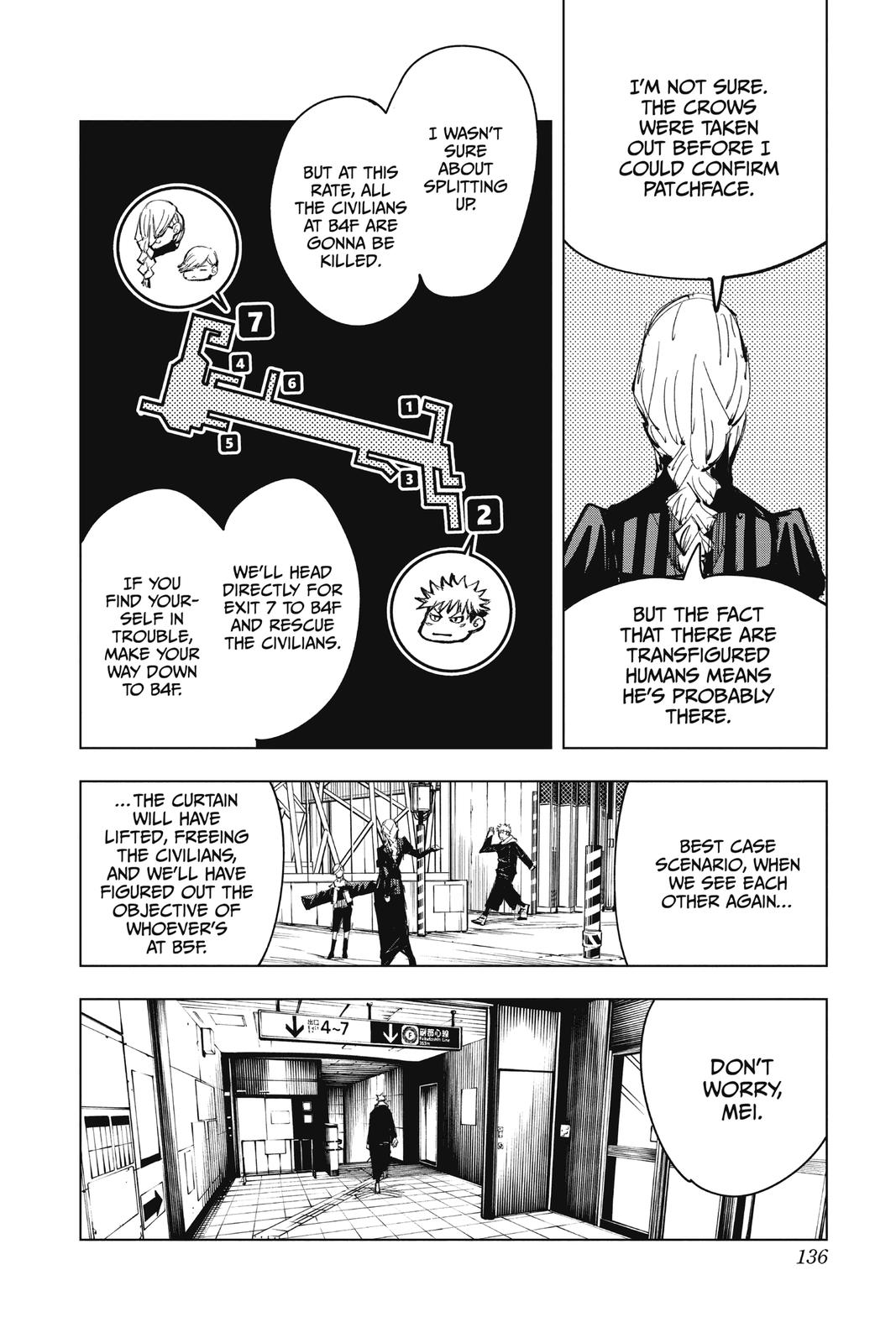 Jujutsu Kaisen Manga Chapter 86 page 8 - The Shibuya Incident, Part 4 scene