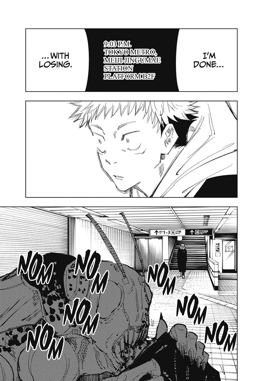 Jujutsu Kaisen Manga Chapter 86 page 9 - The Shibuya Incident, Part 4 scene