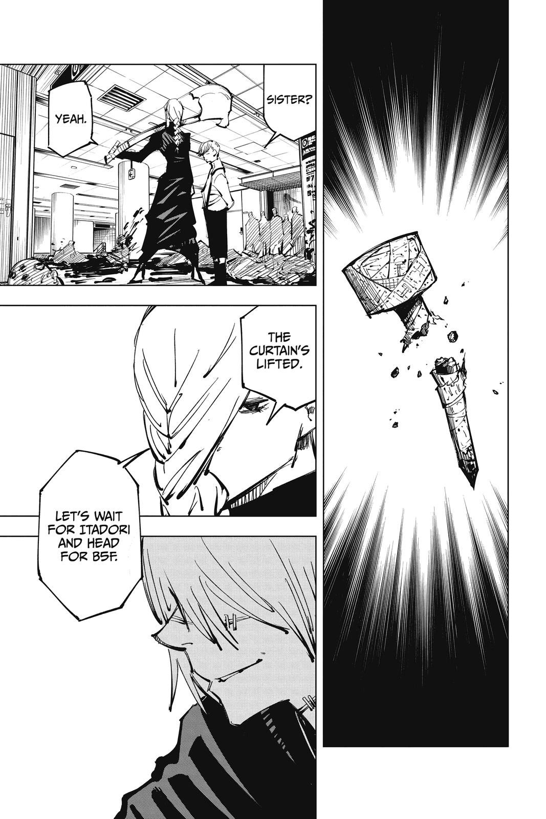 Jujutsu Kaisen Manga Chapter 87 page 16 - The Shibuya Incident, Part 5 scene