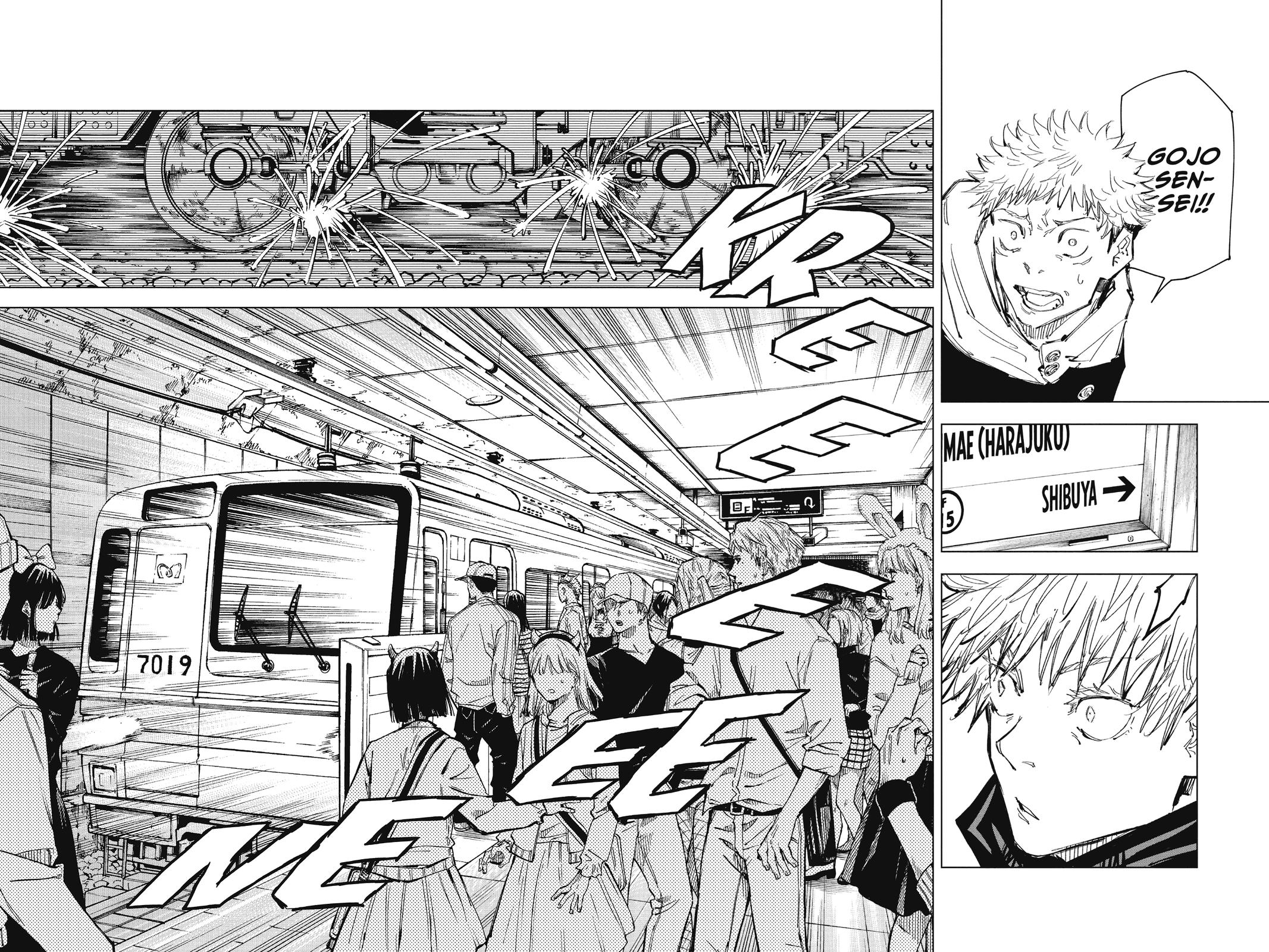 Jujutsu Kaisen Manga Chapter 88 page 12 - The Shibuya Incident, Part 6 scene
