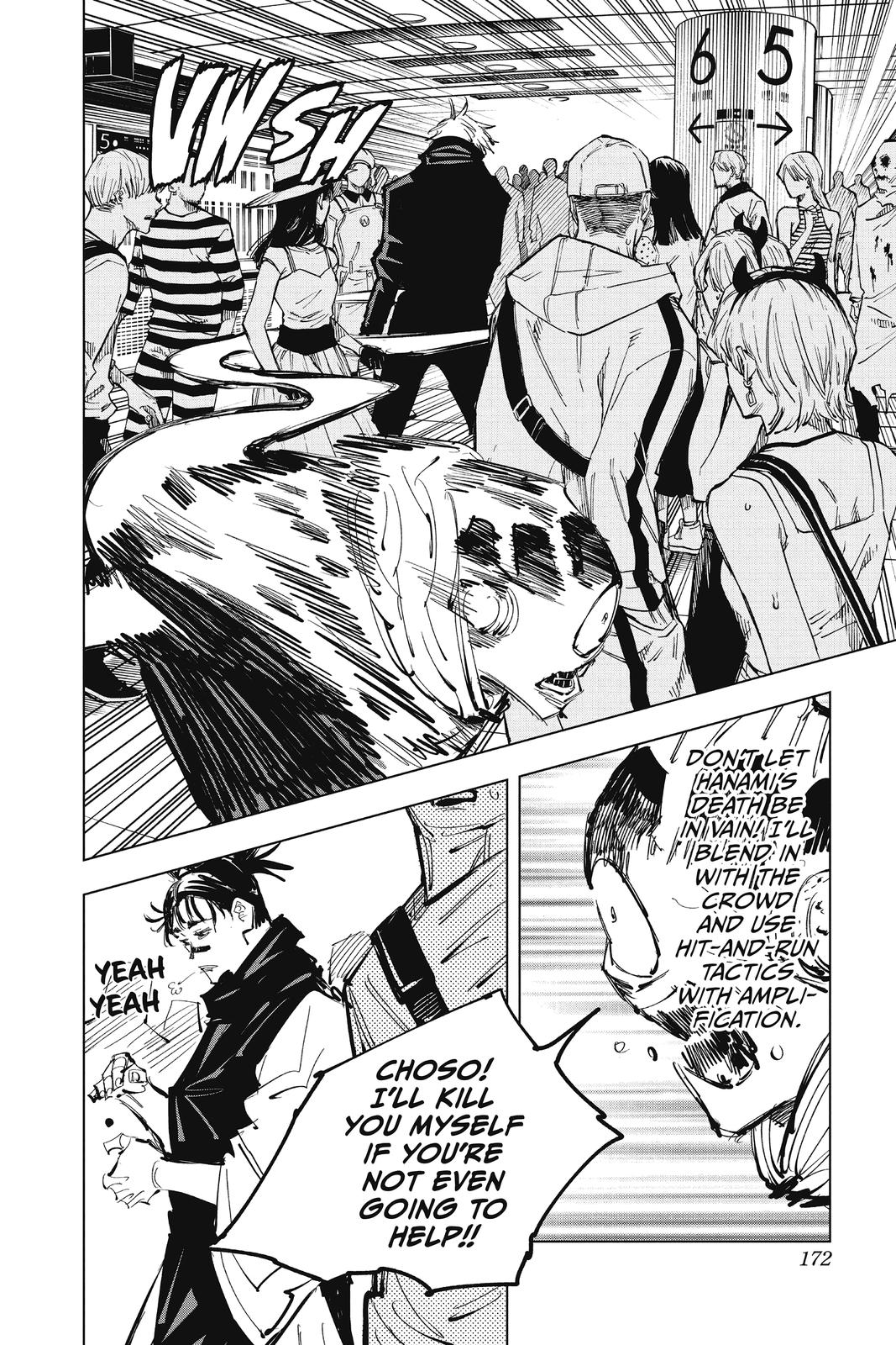 Jujutsu Kaisen Manga Chapter 88 page 4 - The Shibuya Incident, Part 6 scene