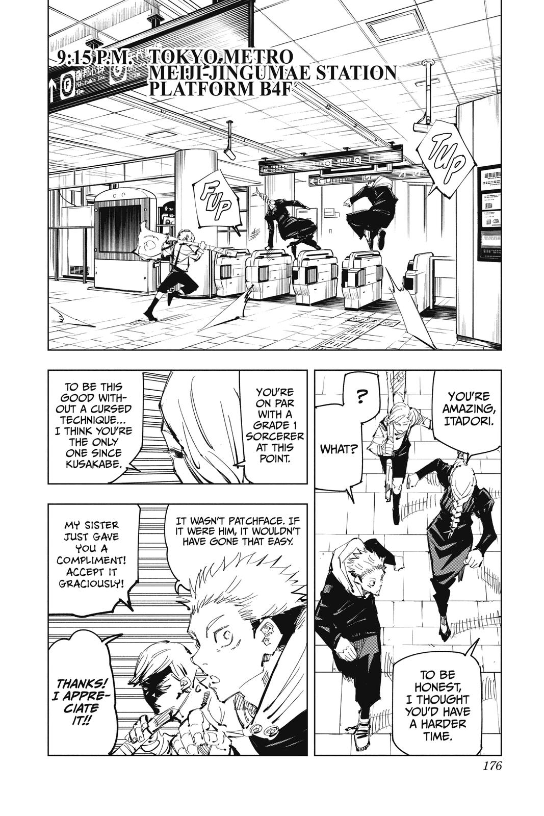 Jujutsu Kaisen Manga Chapter 88 page 8 - The Shibuya Incident, Part 6 scene