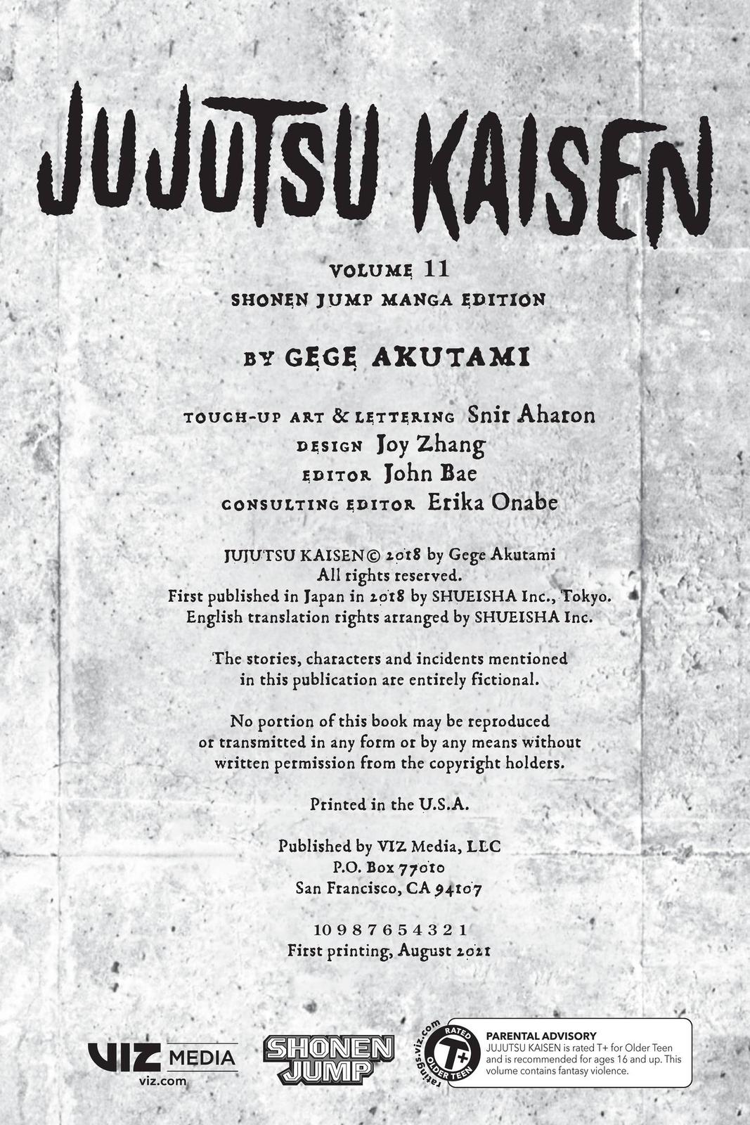 Jujutsu Kaisen Manga Chapter 89 page 3 - The Shibuya Incident, Part 7 scene