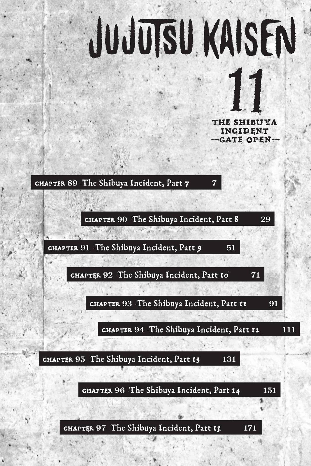 Jujutsu Kaisen Manga Chapter 89 page 6 - The Shibuya Incident, Part 7 scene