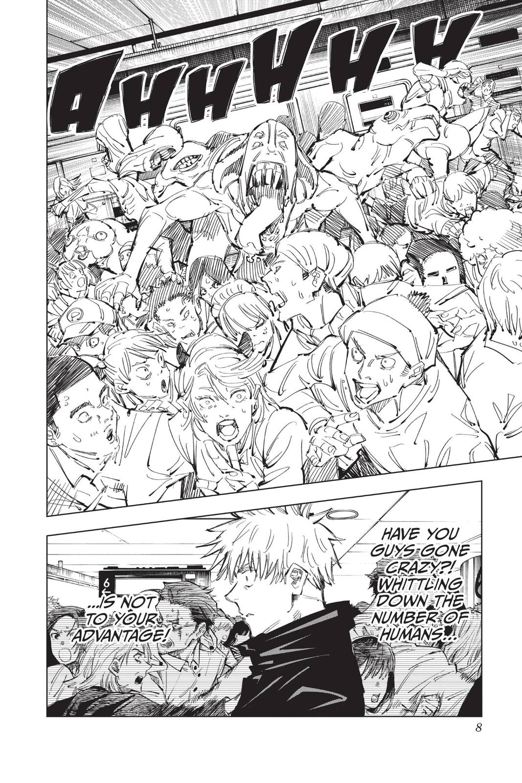 Jujutsu Kaisen Manga Chapter 89 page 8 - The Shibuya Incident, Part 7 scene