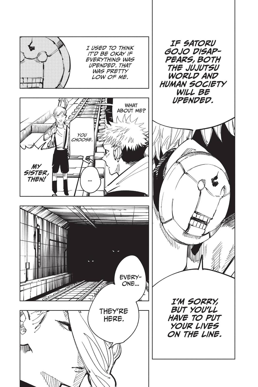 Jujutsu Kaisen Manga Chapter 91 page 13 - The Shibuya Incident, Part 9 scene