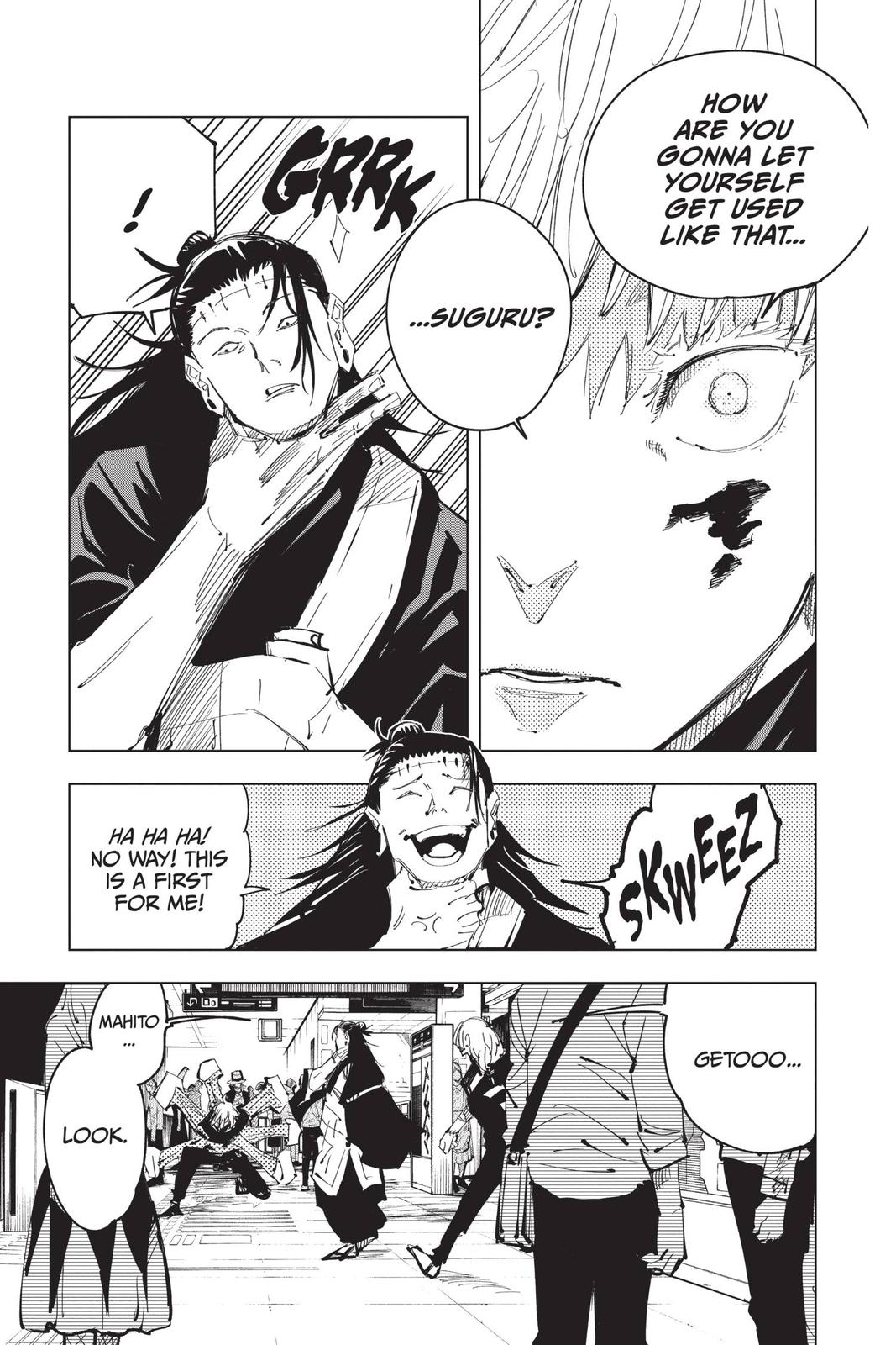 Jujutsu Kaisen Manga Chapter 91 page 3 - The Shibuya Incident, Part 9 scene