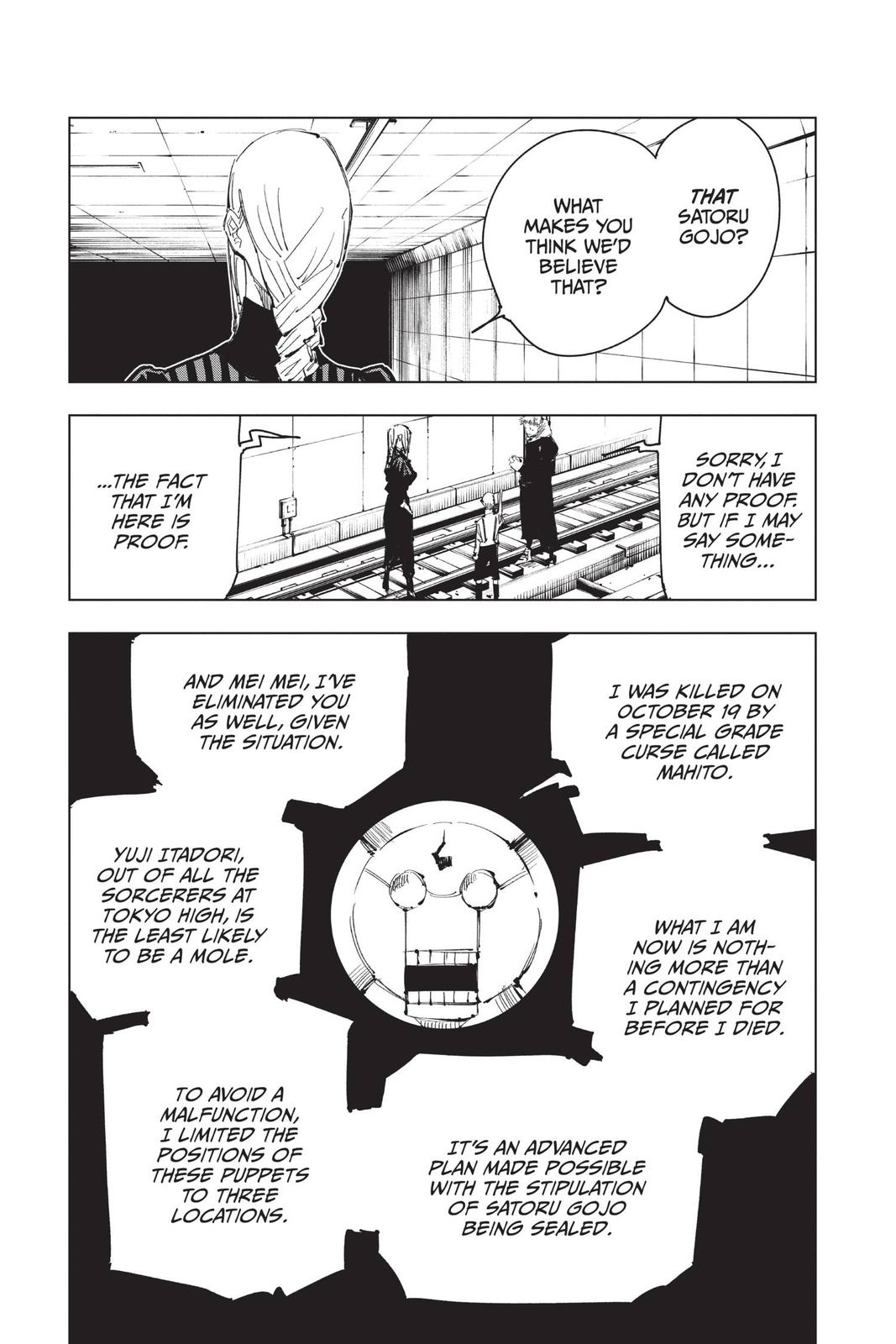 Jujutsu Kaisen Manga Chapter 91 page 7 - The Shibuya Incident, Part 9 scene