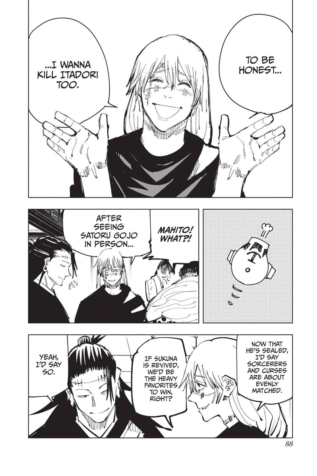 Jujutsu Kaisen Manga Chapter 92 page 18 - The Shibuya Incident, Part 10 scene