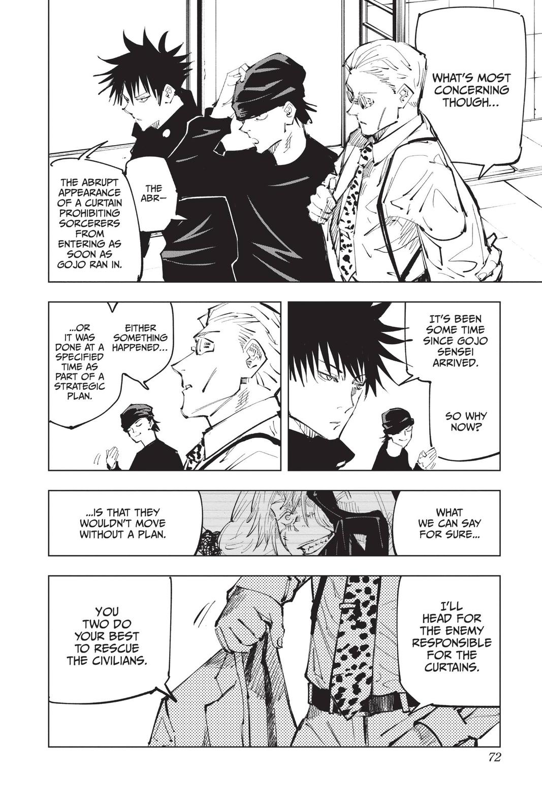 Jujutsu Kaisen Manga Chapter 92 page 2 - The Shibuya Incident, Part 10 scene