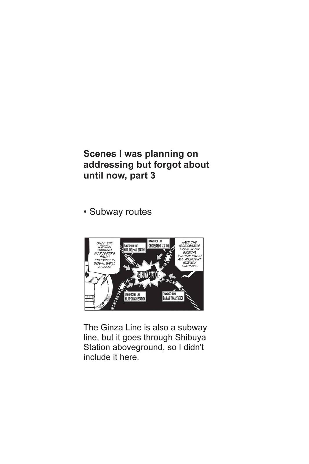 Jujutsu Kaisen Manga Chapter 92 page 20 - The Shibuya Incident, Part 10 scene