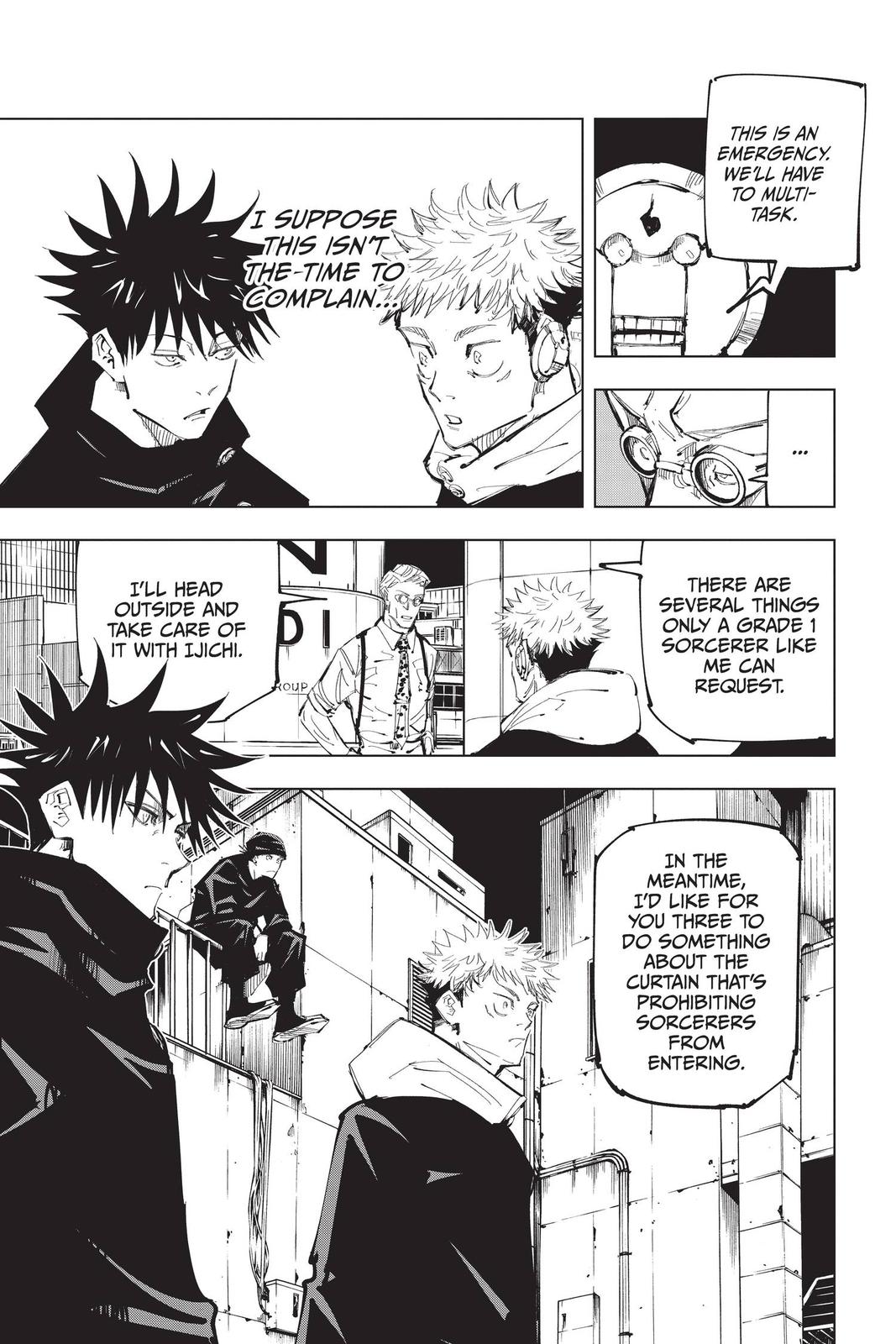 Jujutsu Kaisen Manga Chapter 93 page 11 - The Shibuya Incident, Part 11 scene