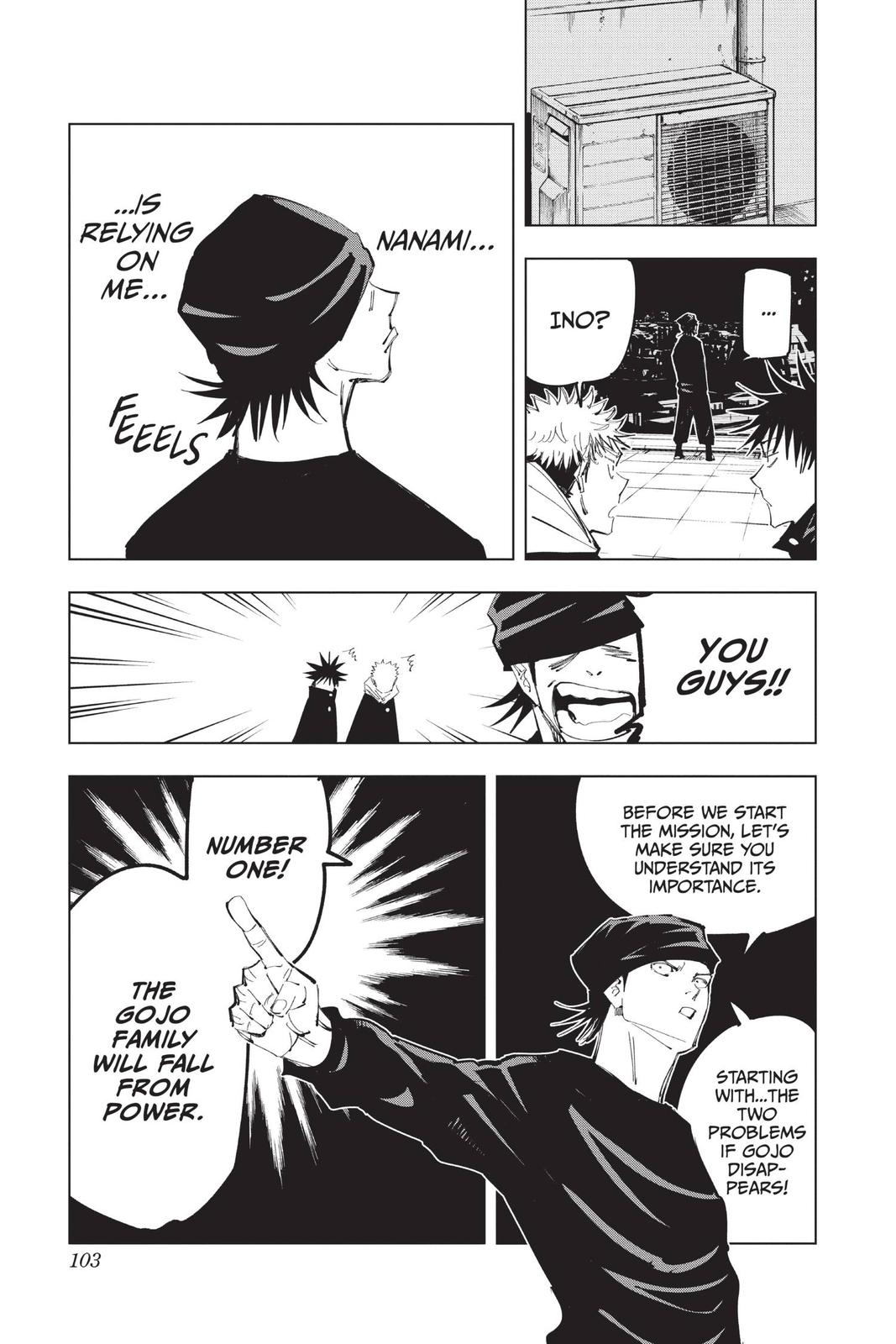 Jujutsu Kaisen Manga Chapter 93 page 13 - The Shibuya Incident, Part 11 scene