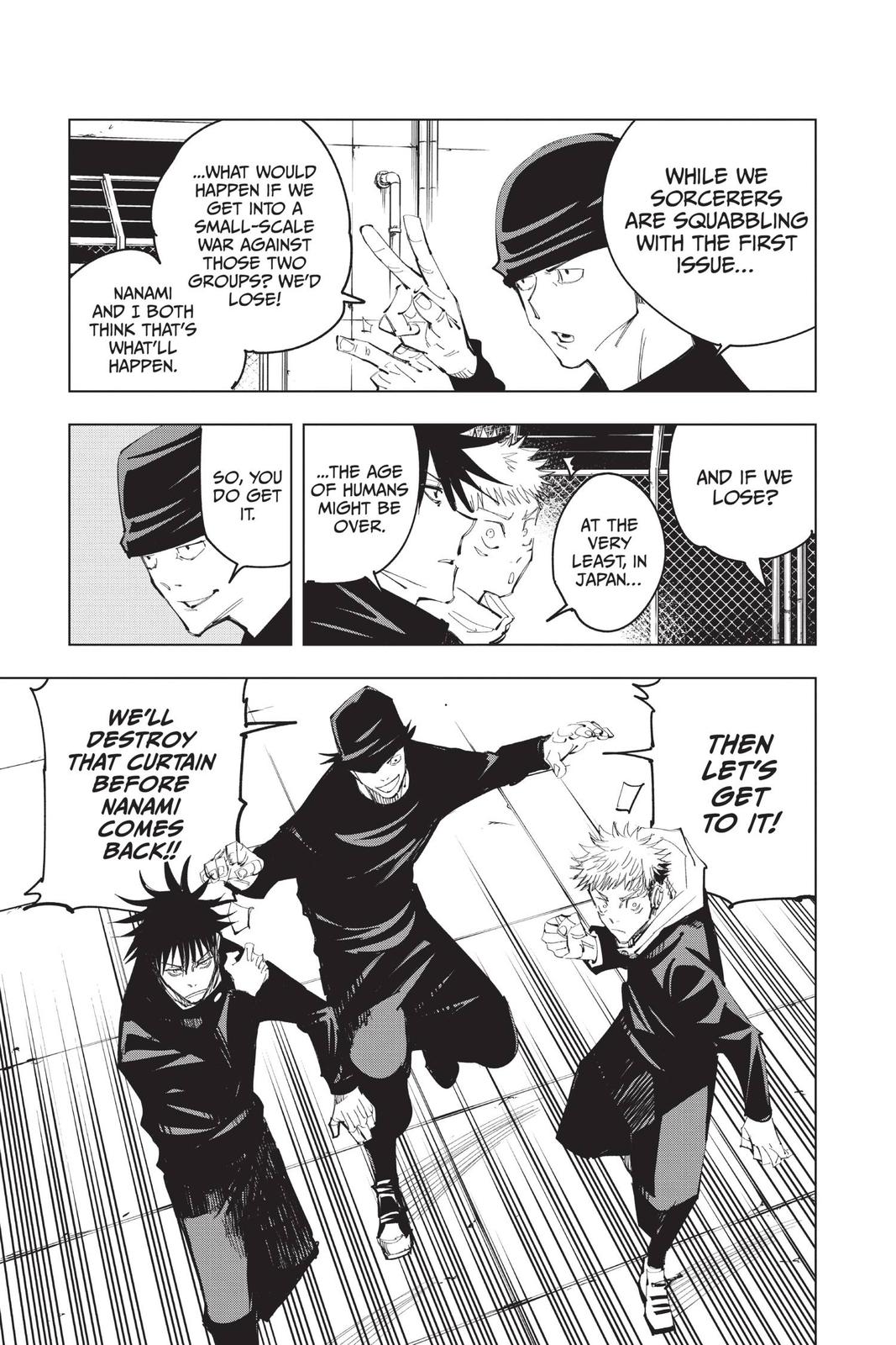 Jujutsu Kaisen Manga Chapter 93 page 15 - The Shibuya Incident, Part 11 scene