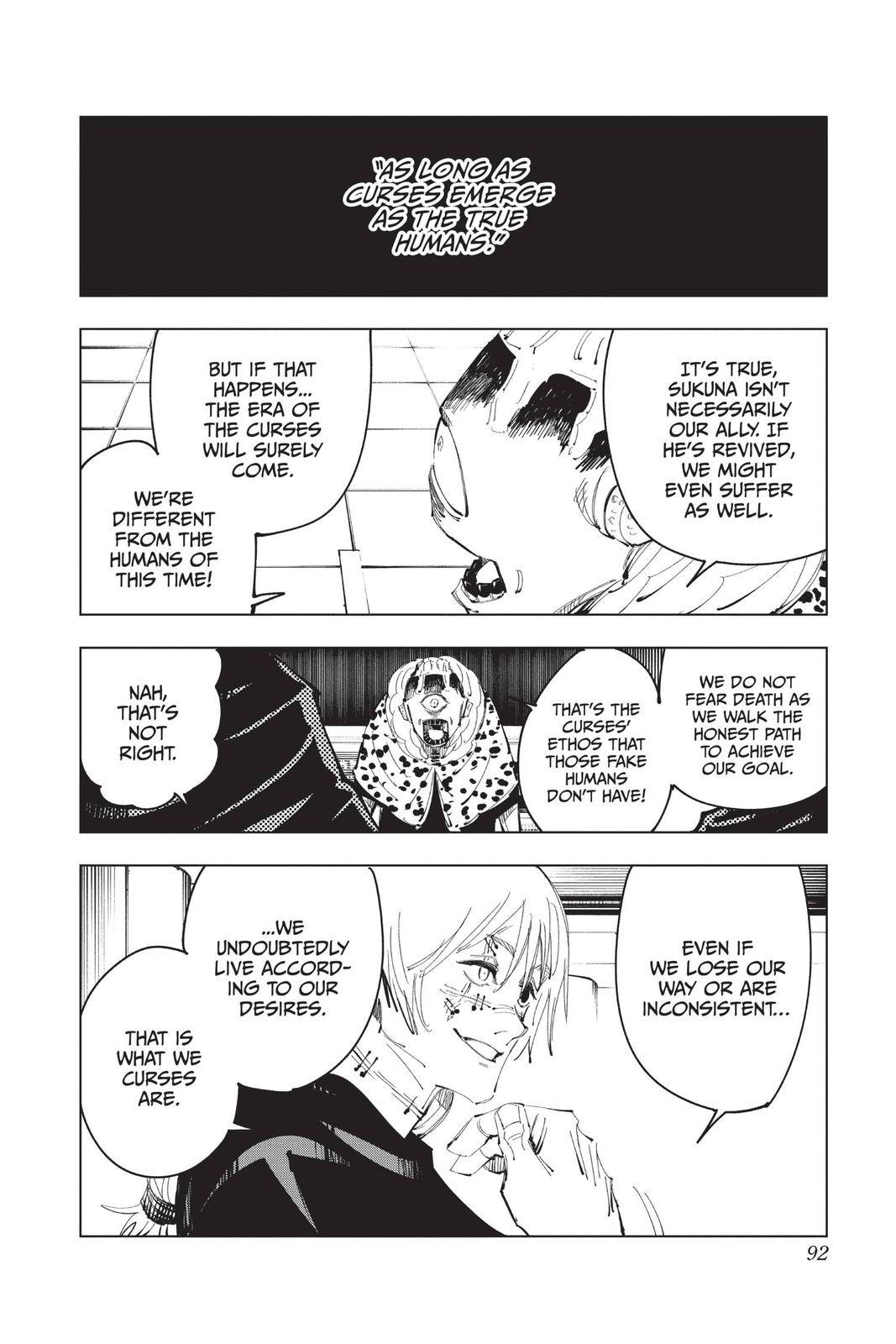 Jujutsu Kaisen Manga Chapter 93 page 2 - The Shibuya Incident, Part 11 scene