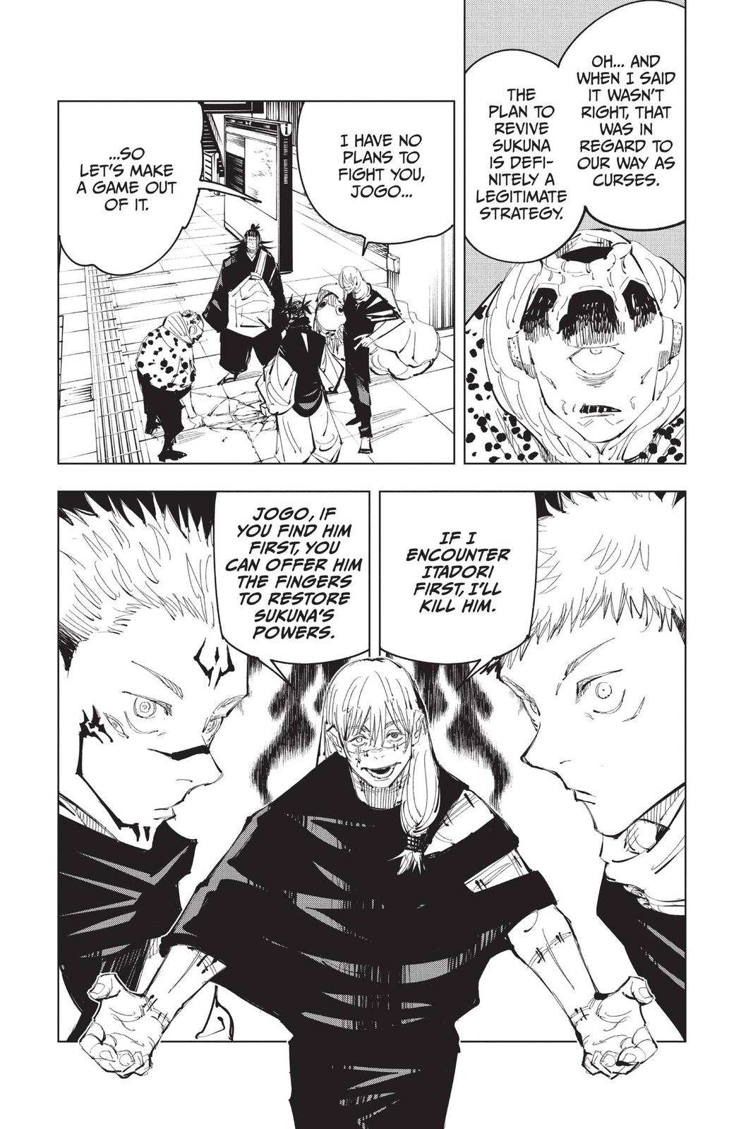 Jujutsu Kaisen Manga Chapter 93 page 3 - The Shibuya Incident, Part 11 scene