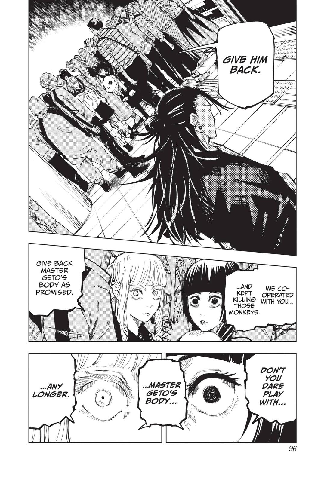 Jujutsu Kaisen Manga Chapter 93 page 6 - The Shibuya Incident, Part 11 scene