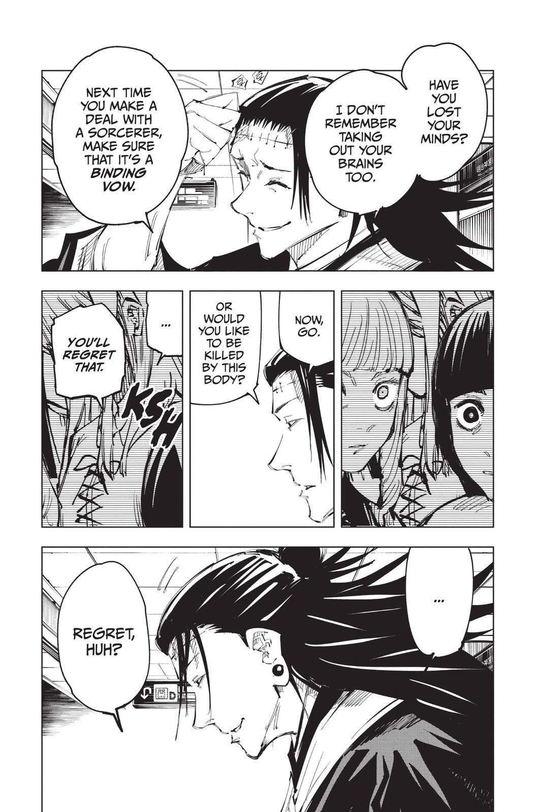 Jujutsu Kaisen Manga Chapter 93 page 7 - The Shibuya Incident, Part 11 scene