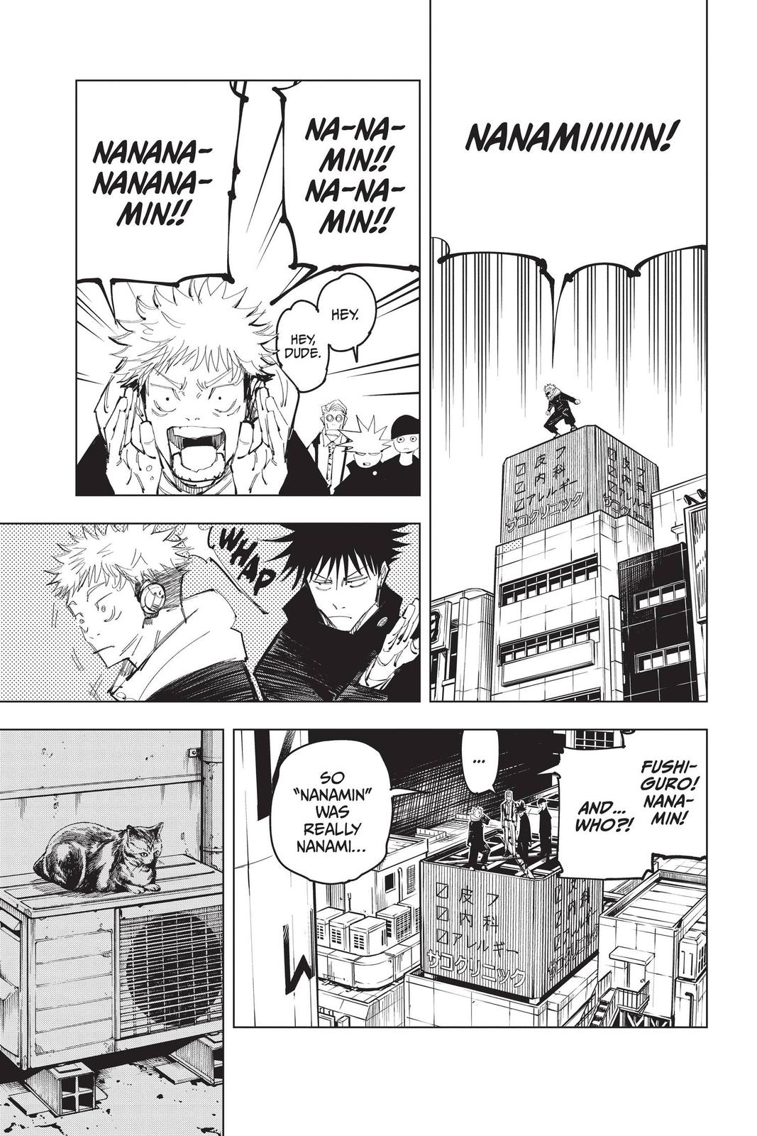 Jujutsu Kaisen Manga Chapter 93 page 9 - The Shibuya Incident, Part 11 scene