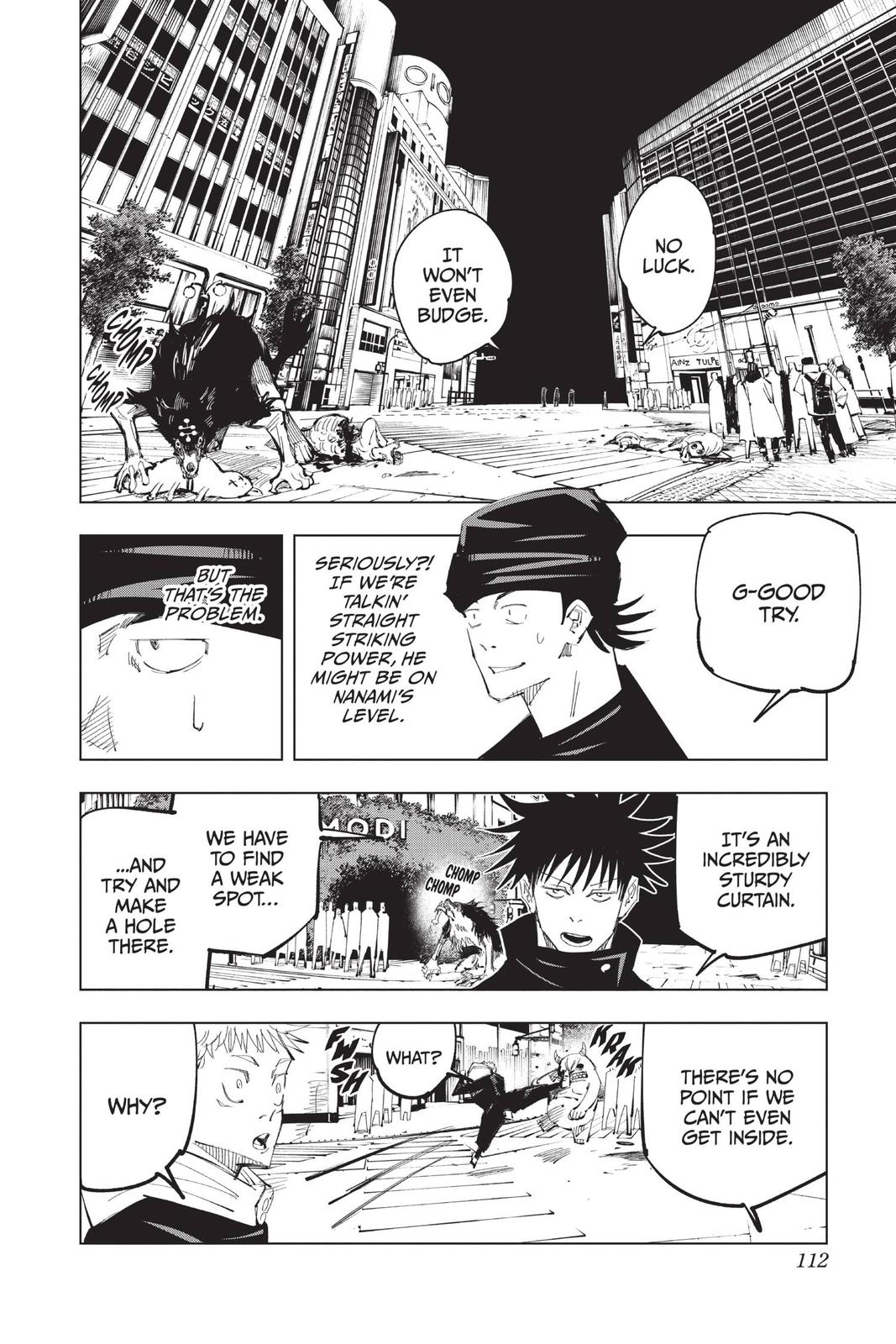 Jujutsu Kaisen Manga Chapter 94 page 2 - The Shibuya Incident, Part 12 scene