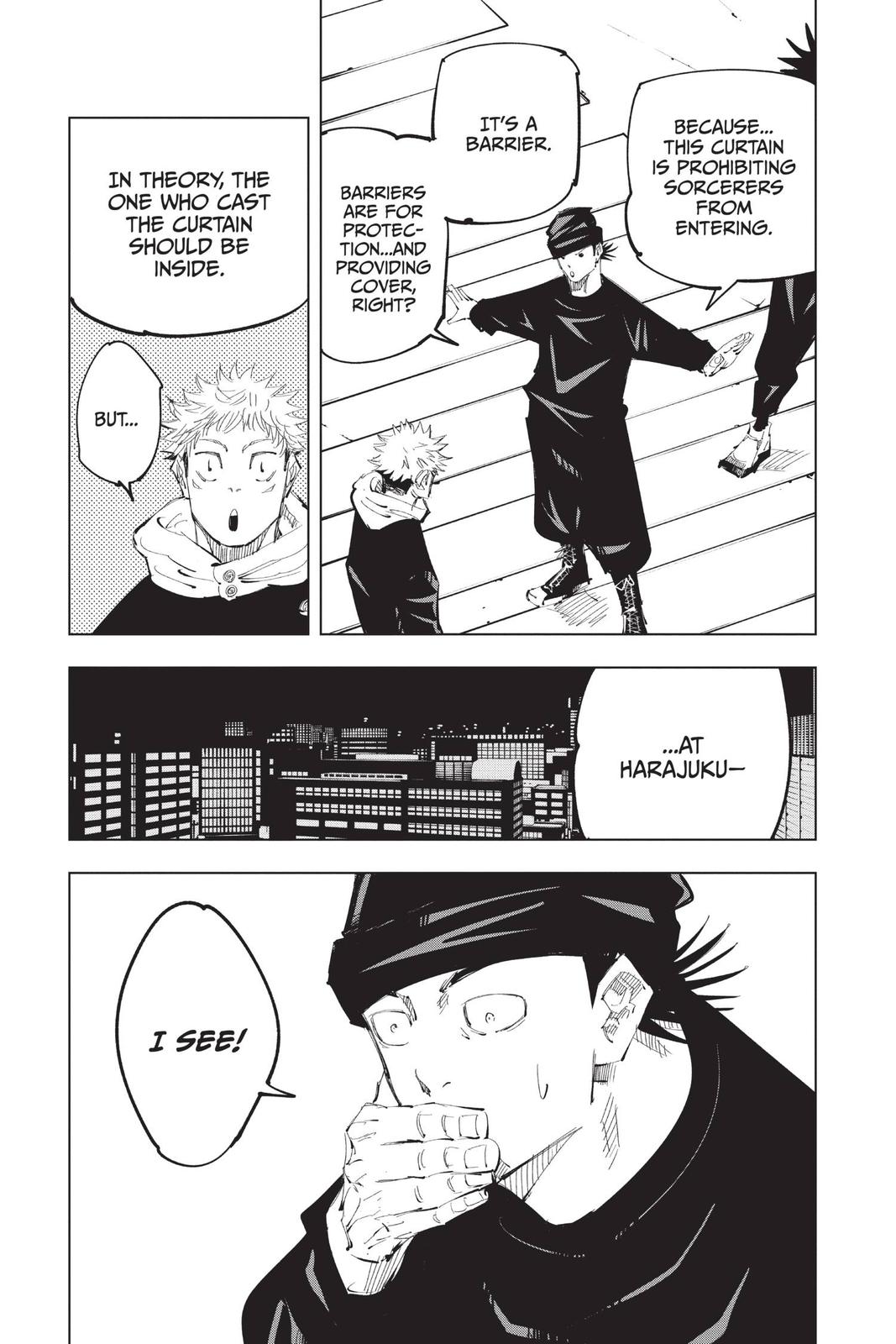 Jujutsu Kaisen Manga Chapter 94 page 3 - The Shibuya Incident, Part 12 scene