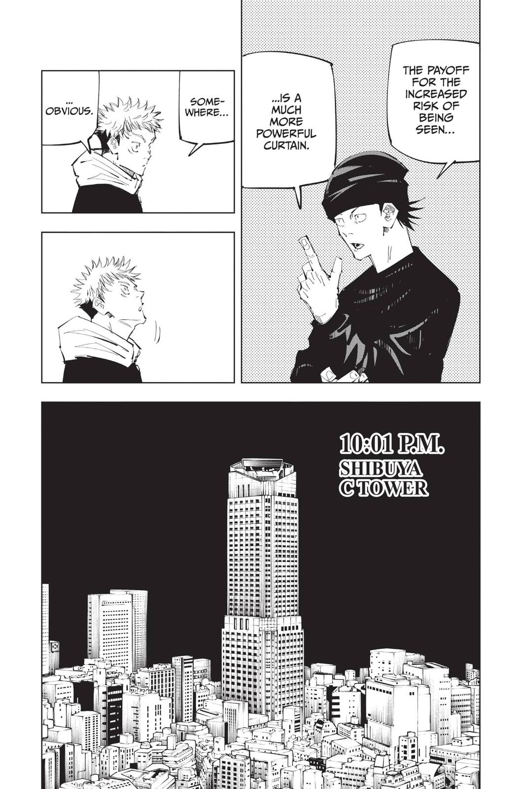 Jujutsu Kaisen Manga Chapter 94 page 5 - The Shibuya Incident, Part 12 scene