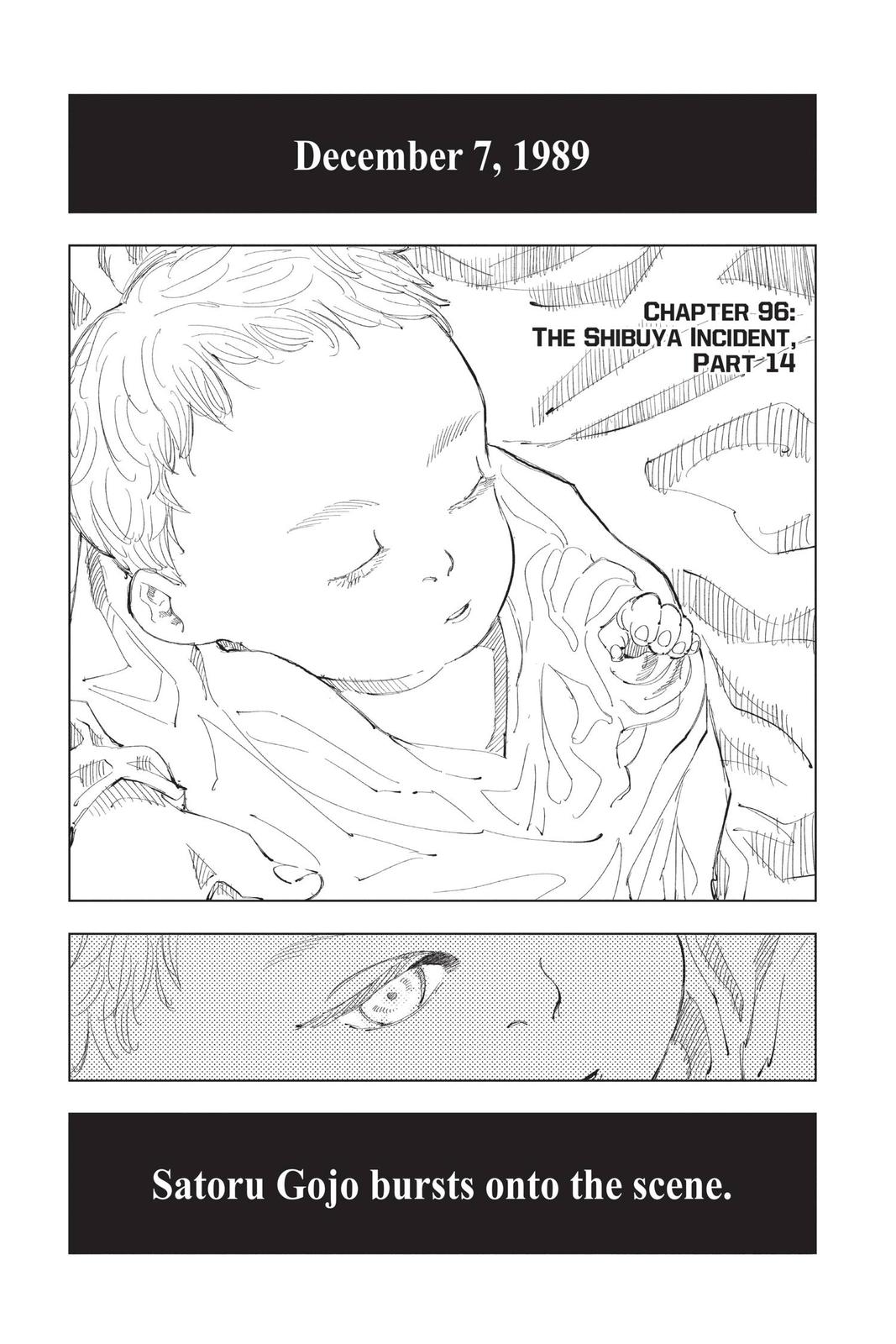 Jujutsu Kaisen Manga Chapter 96 page 1 - The Shibuya Incident, Part 14 scene