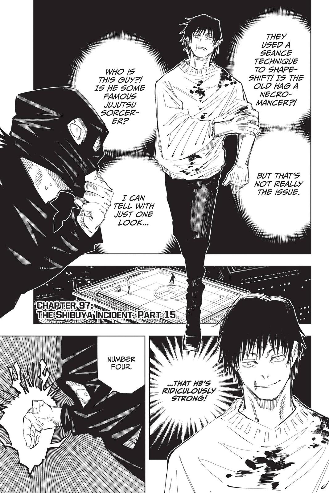 Jujutsu Kaisen Manga Chapter 97 page 1 - The Shibuya Incident, Part 15 scene