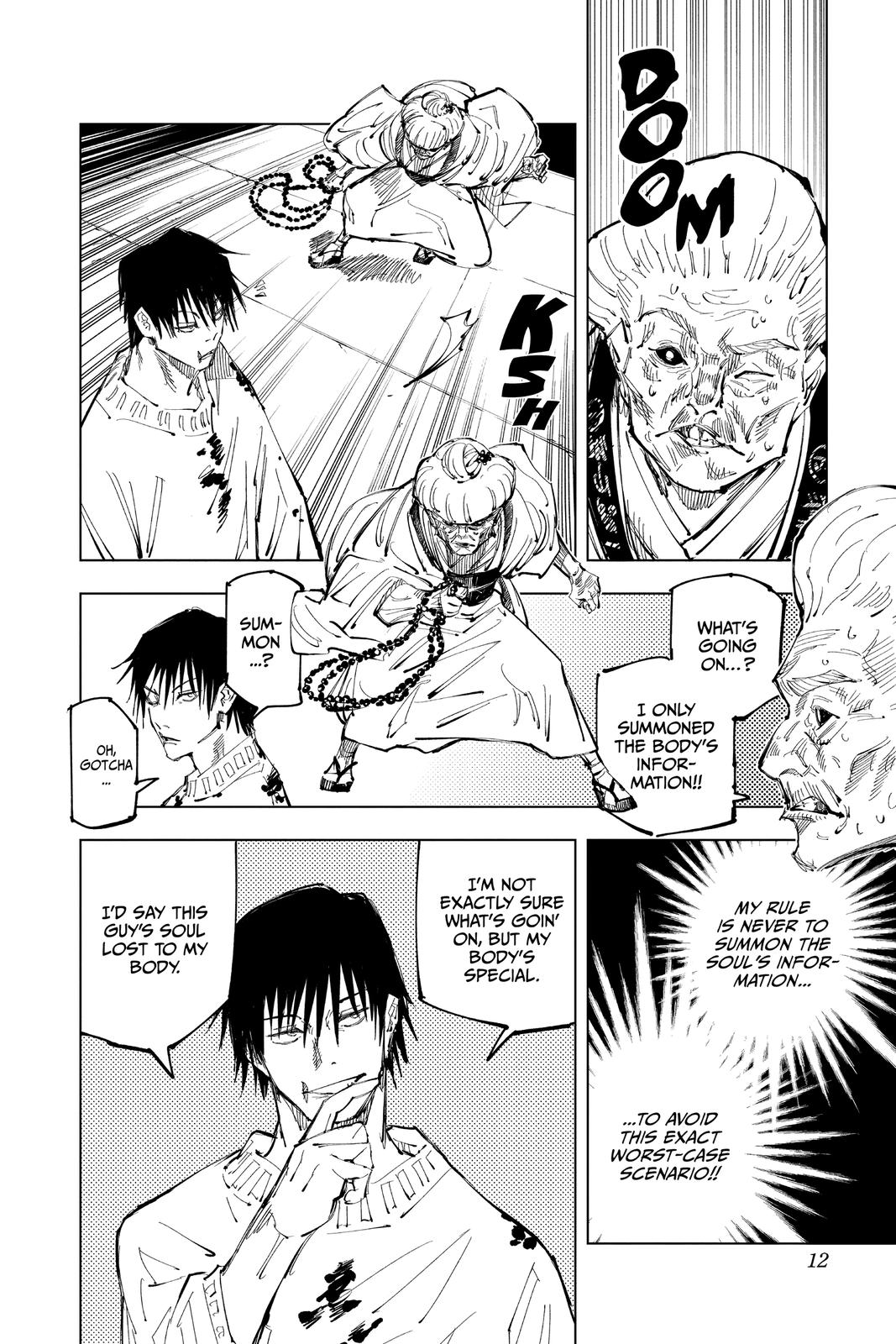 Jujutsu Kaisen Manga Chapter 98 page 12 - The Shibuya Incident, Part 16 scene