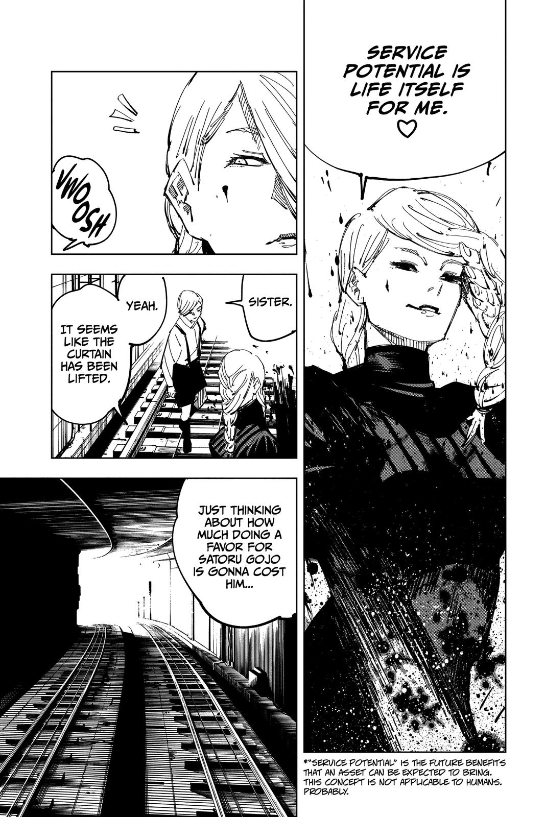 Jujutsu Kaisen Manga Chapter 98 page 23 - The Shibuya Incident, Part 16 scene