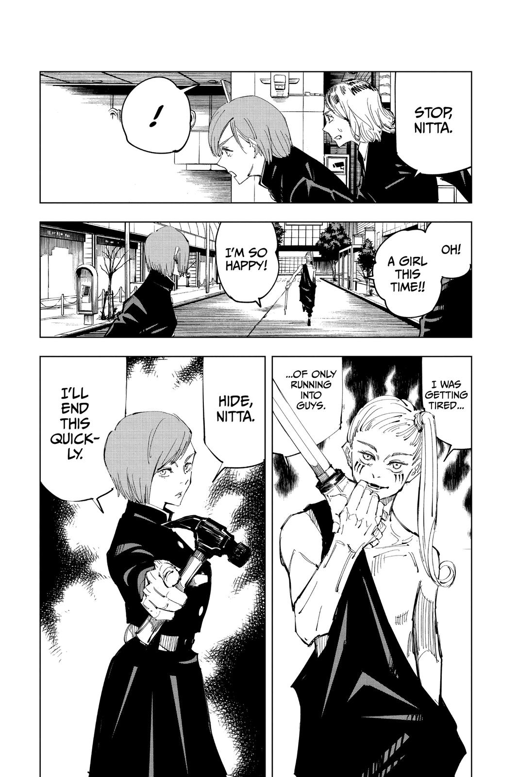 Jujutsu Kaisen Manga Chapter 98 page 25 - The Shibuya Incident, Part 16 scene
