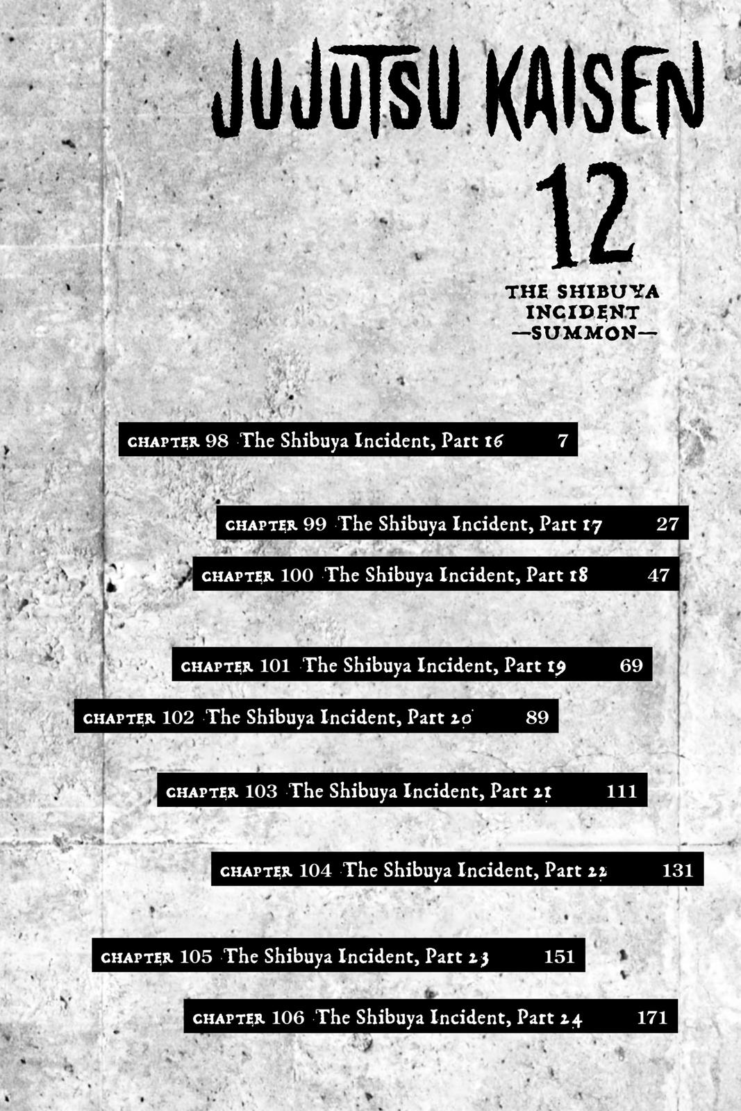 Jujutsu Kaisen Manga Chapter 98 page 6 - The Shibuya Incident, Part 16 scene