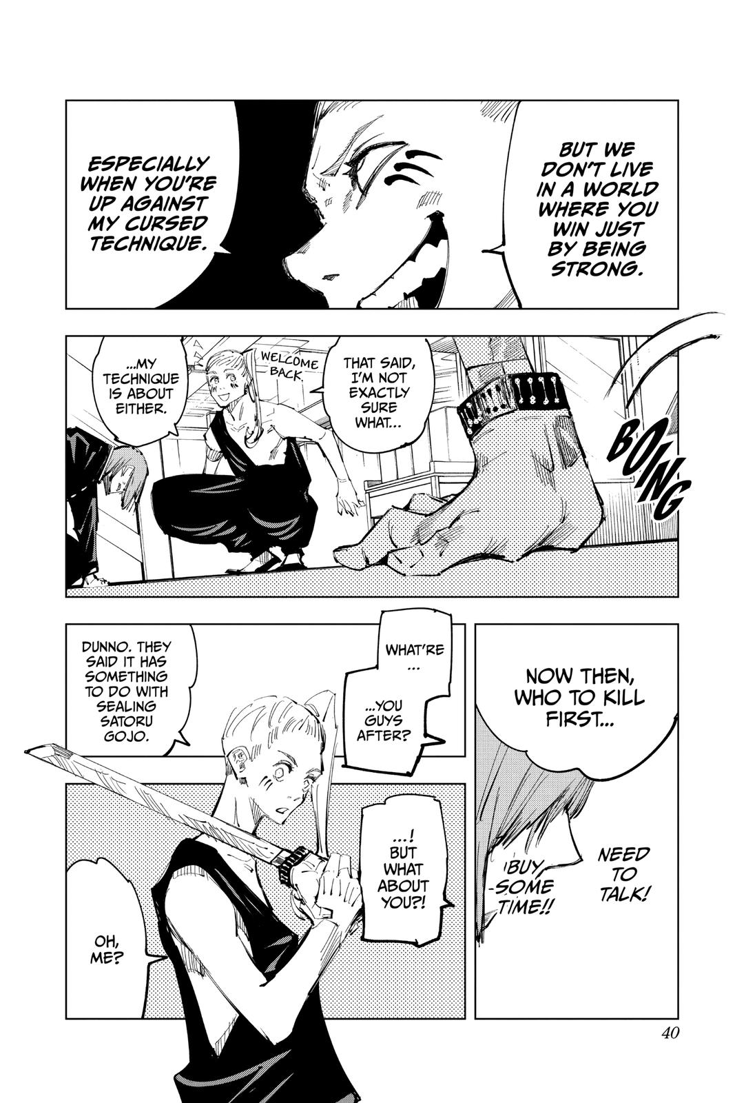 Jujutsu Kaisen Manga Chapter 99 page 13 - The Shibuya Incident, Part 17 scene