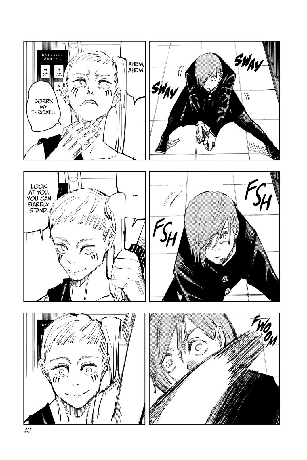 Jujutsu Kaisen Manga Chapter 99 page 16 - The Shibuya Incident, Part 17 scene