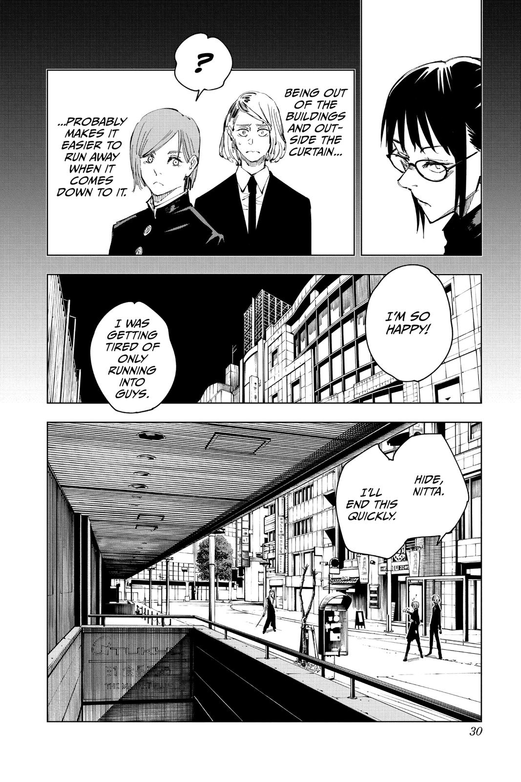 Jujutsu Kaisen Manga Chapter 99 page 3 - The Shibuya Incident, Part 17 scene